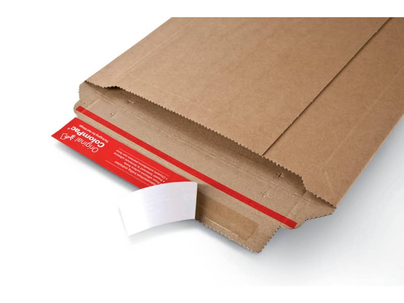 Busta rigida per spedizioni ColomPac in cartone ondulato f.to 16,7x26,8 cm avana 30000177