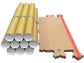 Tubo fustellato per spedizioni ColomPac trapezoidale 1.005×105/55×75 mm avana CP 070.08