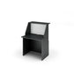 Bancone reception Artexport Musa 80x76x117 cm nero venato-bianco 2824-B80-83