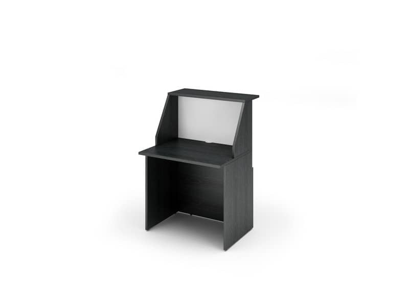 Bancone reception Artexport Musa 80x76x117 cm nero venato-bianco 2824-B80-83