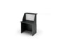 Bancone reception Artexport Musa 80x76x117 cm nero venato-bianco 2824-B80-83