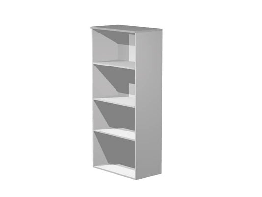 Mobile a giorno alto Artexport Presto 3 ripiani regolabili 80x35x180 cm grigio 038+039/9
