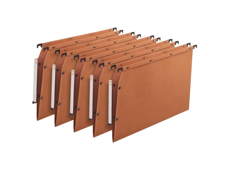 Cartelle sospese per armadio Favorit Ultimate interasse 33 cm arancione fondo V Conf. 25 pezzi  100330473