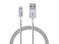 Cavo intrecciato da USB a Lightning da 1 m Leitz grigio metallizzato 63450084