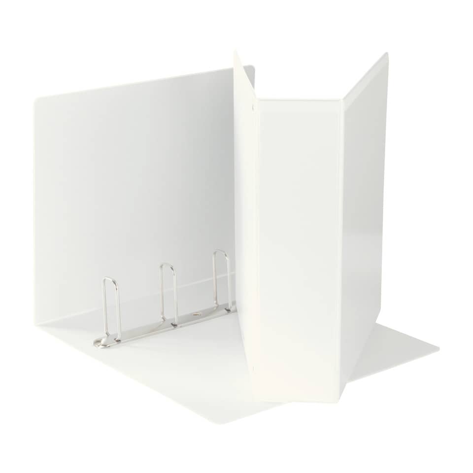 Raccoglitore personalizzabile Esselte Display a 4 anelli a Q 65mm PP eco-comp. bianco formato Maxi- 394758000