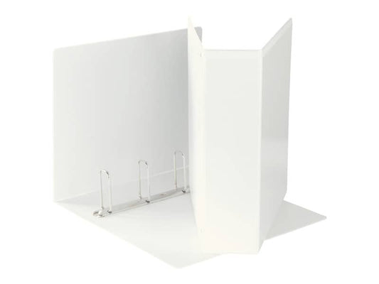 Raccoglitore personalizzabile Esselte Display a 4 anelli a Q 65mm PP eco-comp. bianco formato Maxi- 394758000