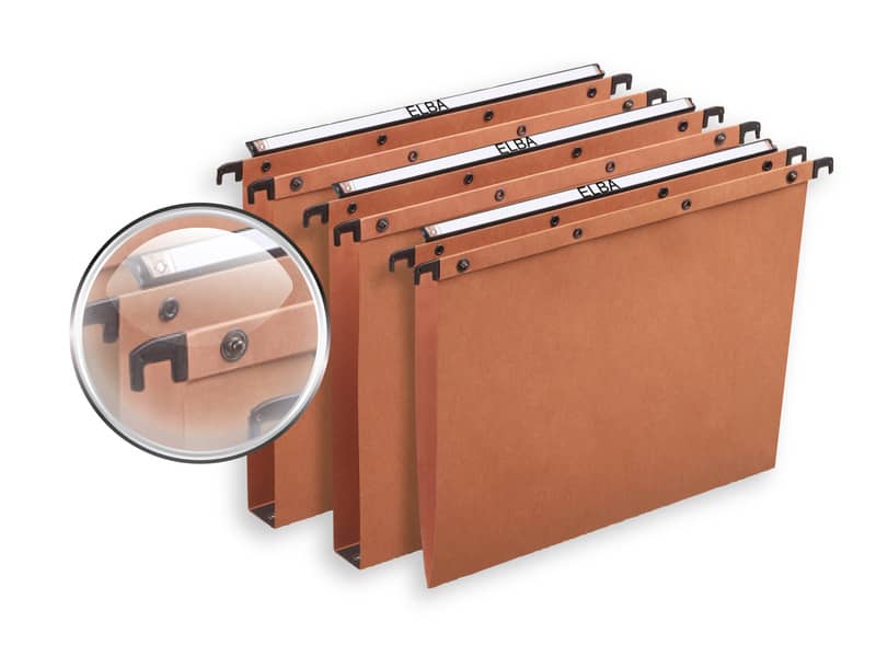 Cartelle sospese per cassetto Favorit Ultimate interasse 39,8 cm arancione fondo V Conf. 25 pezzi  100330327