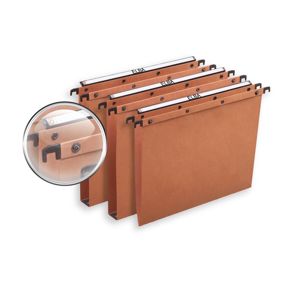 Cartelle sospese per cassetto Favorit Ultimate interasse 39,8 cm arancione fondo V Conf. 25 pezzi  100330327