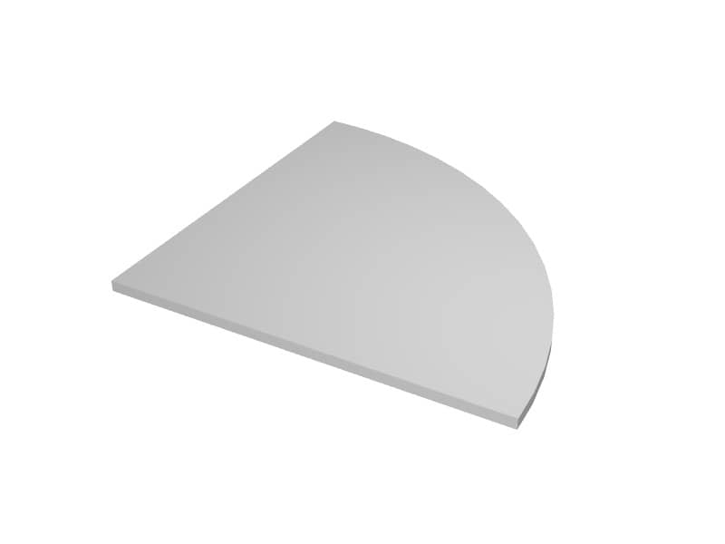 Raccordo a 90° per scrivanie Artexport Presto 80x80 cm grigio 313/9