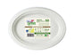 Piatti ovali monouso biodegradabili Dopla Green 26x19,5 cm polpa di cellulosa bianco conf.50 - 7705
