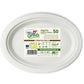 Piatti ovali monouso biodegradabili Dopla Green 26x19,5 cm polpa di cellulosa bianco conf.50 - 7705