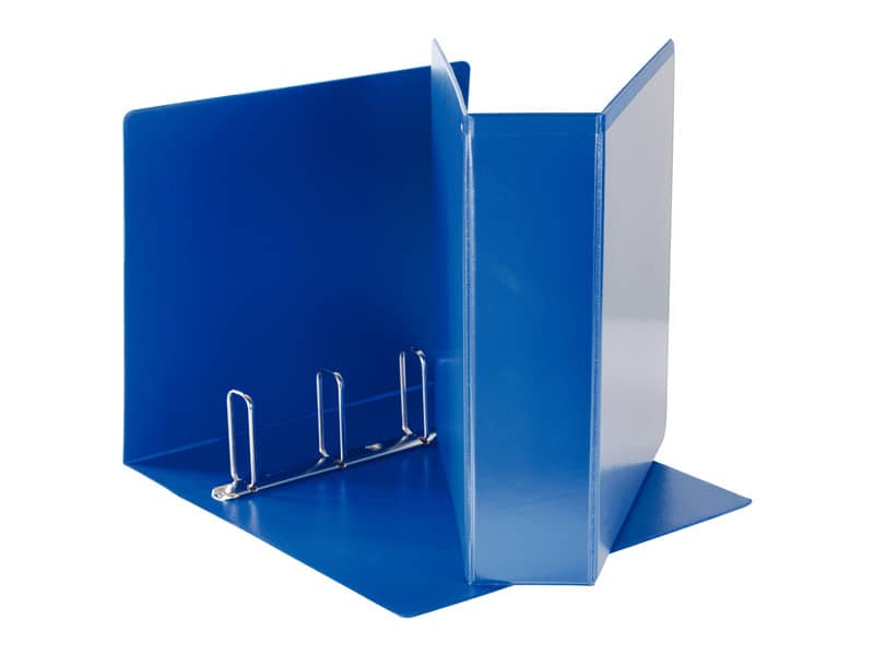 Raccoglitore personalizzabile Esselte Display a 4 anelli a Q 65mm PP eco-comp. blu formato Maxi - 394758500