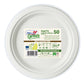 Piatti frutta monouso biodegradabili Dopla Green Ø 17,5 cm polpa di cellulosa bianco  conf.50 - 7703