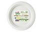Piatti frutta monouso biodegradabili Dopla Green Ø 17,5 cm polpa di cellulosa bianco  conf.50 - 7703