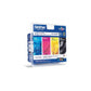 Cartucce inkjet alta resa blister 1100 Brother nero+ciano+magenta+giallo Conf. 4 - LC-1100HYVALBP