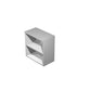 Mobile a giorno basso Artexport Presto 1 ripiano regolabile 80x35x72 cm grigio 030/9