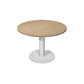 Tavolo riunione rotondo Artexport Flex Ø 100 cm - H.73 cm piano rovere - gamba in metallo alluminio - PR10+BASE50-C