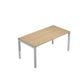 Scrivania per open space Artexport Bridge 140x80x72,5 cm - piano rovere - fianchi in metallo - SOL140-C