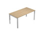 Scrivania per open space Artexport Bridge 140x80x72,5 cm - piano rovere - fianchi in metallo - SOL140-C