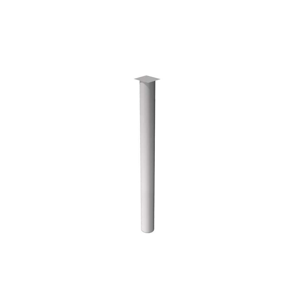 Supporto metallico per raccordo angolare scrivania Artexport Presto Ø 6 cm - H. 69,5 cm - grigio alluminio - 60011