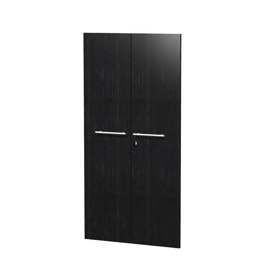 Coppia ante alte Artexport Flora 80x153,8 cm - melaminico nero venato frassino - 91073M/8