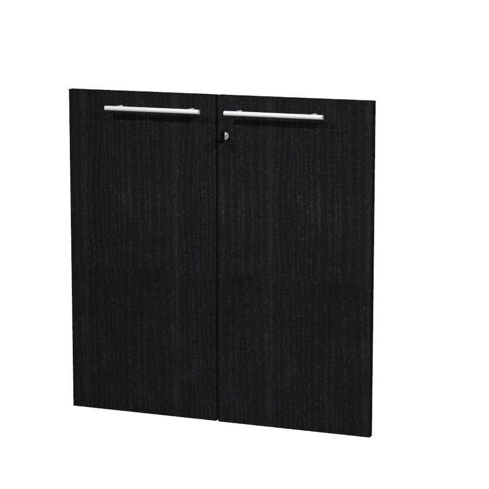 Coppia ante basse Artexport Flora 80x77 cm melaminico nero venato frassino 91067M/8