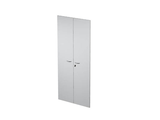 Coppia ante con serratura Artexport in melaminico per mobile alto Presto 80x175 cm grigio - 60075/M/9
