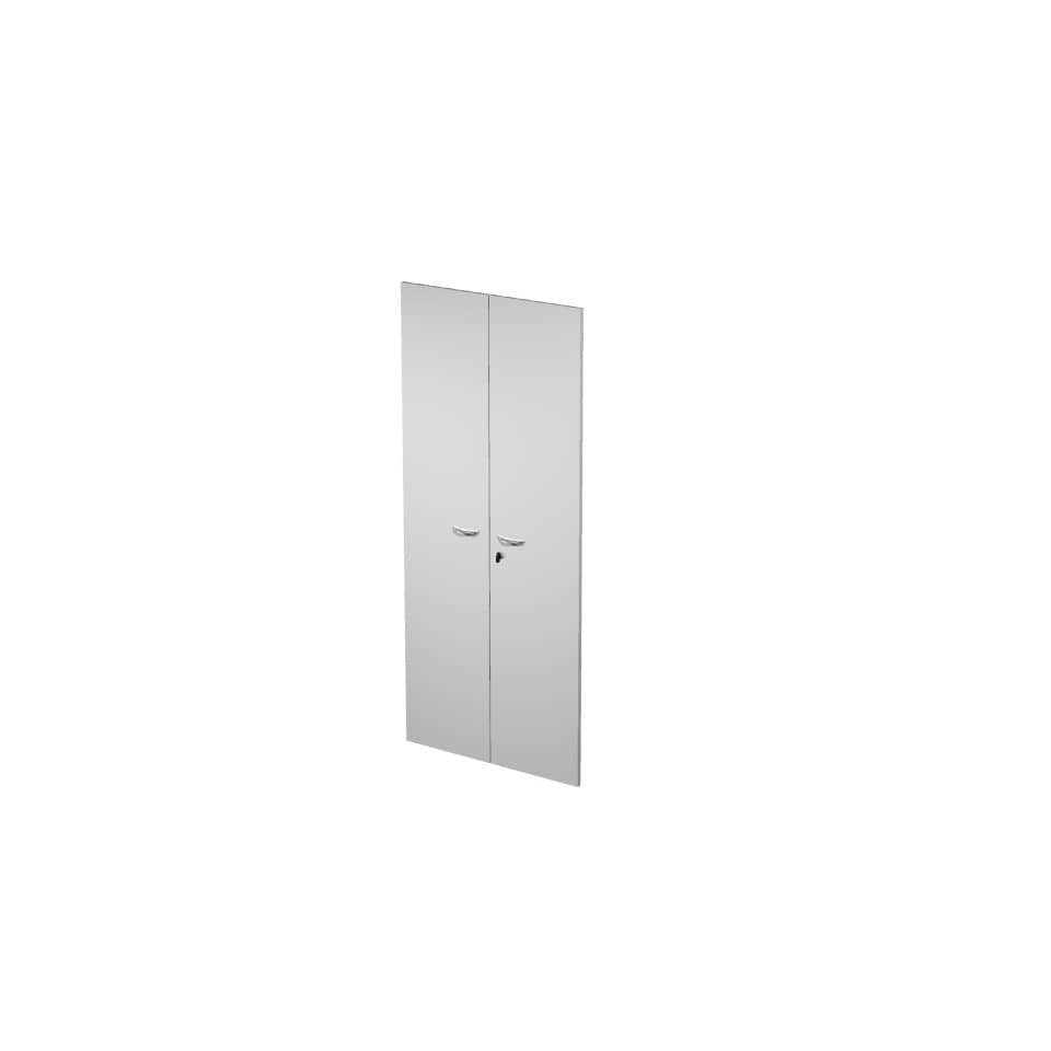 Coppia ante con serratura Artexport in melaminico per mobile alto Presto 80x175 cm grigio - 60075/M/9