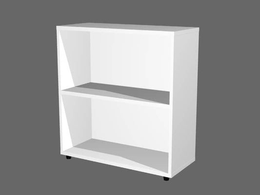 Libreria bassa componibile Artexport Protocollo - doppia - 76x32x81,5 cm - bianco - LB-L76-3