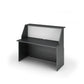 Bancone reception Artexport Musa 140x76x117 cm autoportante nero venato-bianco - 2824-B14-83