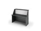Bancone reception Artexport Musa 140x76x117 cm autoportante nero venato-bianco - 2824-B14-83