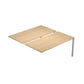 Postazione aggiuntiva doppia Bench per open space Artexport Bridge 140x168x72,5 cm - rovere - BENCH140X2-SEGUITO-C
