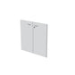 Coppia ante con serratura Artexport in melaminico per mobile basso Presto 80x67 cm grigio - 60067/M/9