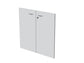 Coppia ante con serratura Artexport in melaminico per mobile basso Presto 80x67 cm grigio - 60067/M/9