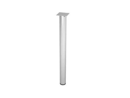 Supporto metallico per raccordo angolare scrivania Artexport Presto Ø 6 cm - H. 69,5 cm - effetto cromato - 60011/C