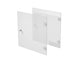 Coppia di antine per libreria componibile Artexport Maxicolor - 32,2x32,2 cm - vetro satinato 2A-MaxC-G