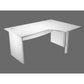 Scrivania ad angolo Artexport Flex Compact 180x120x73 cm bianco - fianchi melaminico + supporto metal lato destro
