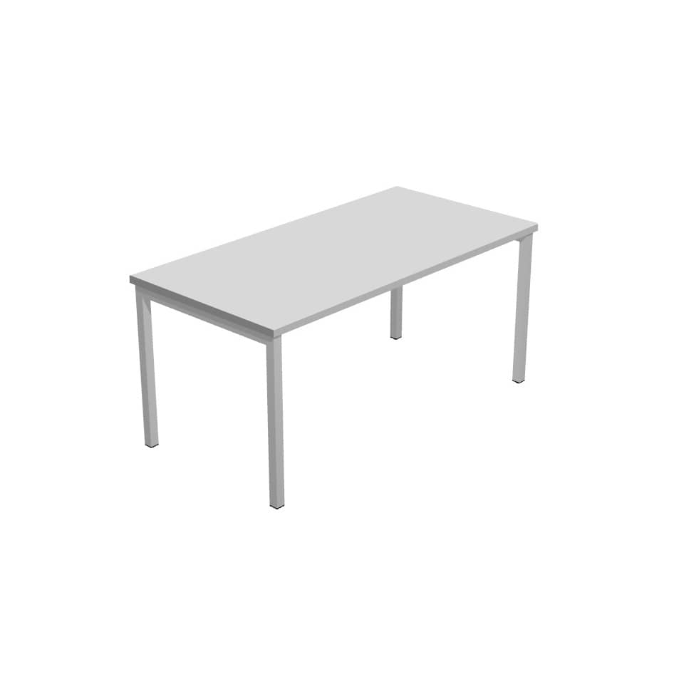 Scrivania Artexport Presto Venere Plus 160x80x72,5 cm piano grigio - gambe in metallo - 66003 + 86711N  + 86308N/9