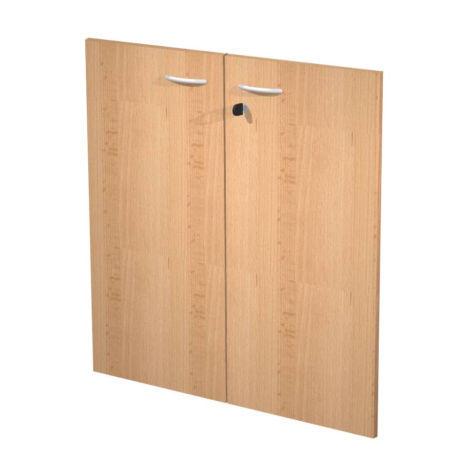 Coppia ante con serratura Artexport in melaminico per mobile basso Presto 80x67 cm faggio - 60067/M/6