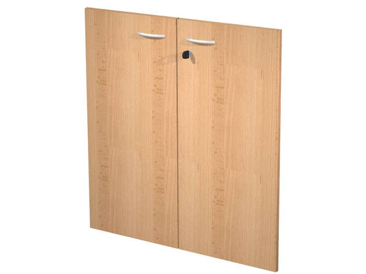 Coppia ante con serratura Artexport in melaminico per mobile basso Presto 80x67 cm faggio - 60067/M/6