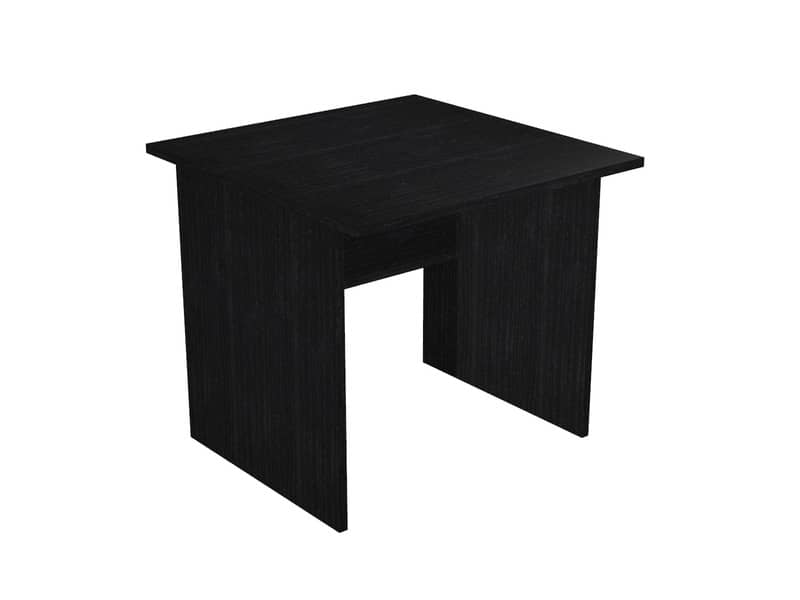 Scrivania Artexport Presto 80x80xH.72 cm - fianchi melanimico spessore 22 mm - nero venato frassino - 001 + 60111/8