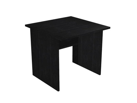 Scrivania Artexport Presto 80x80xH.72 cm - fianchi melanimico spessore 22 mm - nero venato frassino - 001 + 60111/8