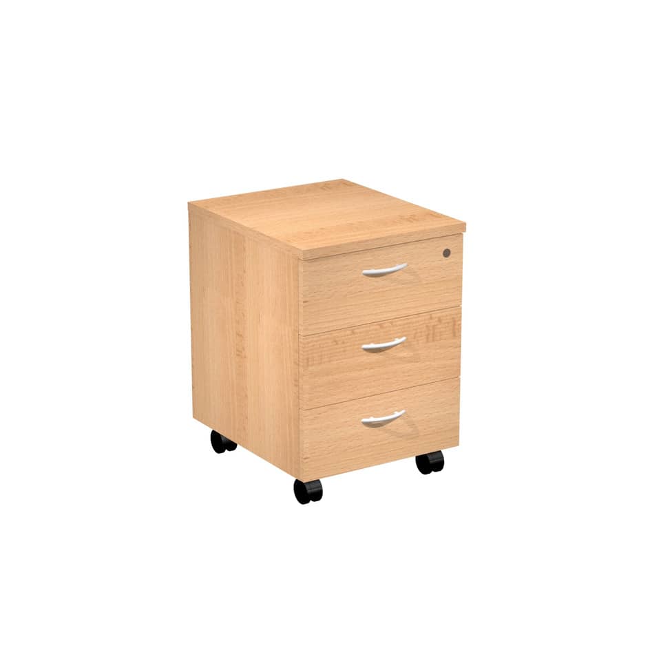 EC - Cassettiera a tre cassetti montata Artexport Presto 41,8x52x59,5 cm faggio 60019/6