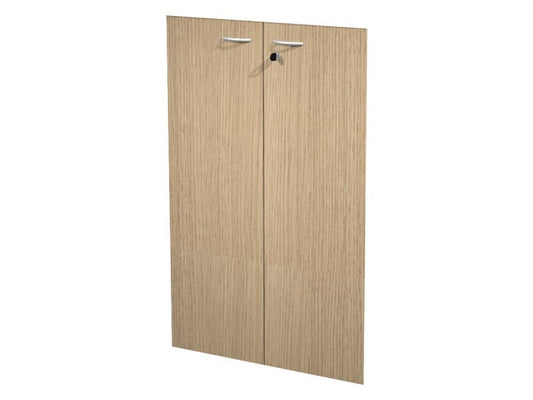Coppia ante con serratura Artexport in melaminico per mobile medio Presto 80x115 cm rovere - 60069/M/C