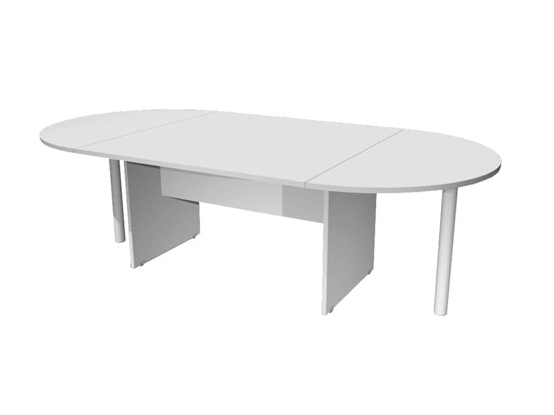 Tavolo riunione ovale Artexport Presto 220x110xH.72 cm piano e struttura grigio TR/220/9