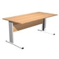Scrivania Artexport Presto 160x80xH.72cm piano faggio - fianchi in metallo a L color alluminio - 003+30511/6