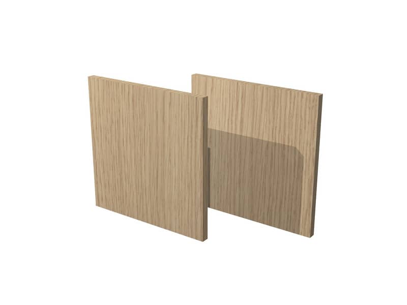 Coppia di dietri per libreria componibile Artexport Maxicolor - 32,2x32,1 cm - rovere - 2R-MaxC-C