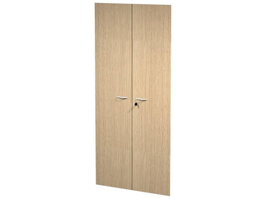 Coppia ante con serratura Artexport in melaminico per mobile alto Presto 80x175 cm rovere - 60075/M/C