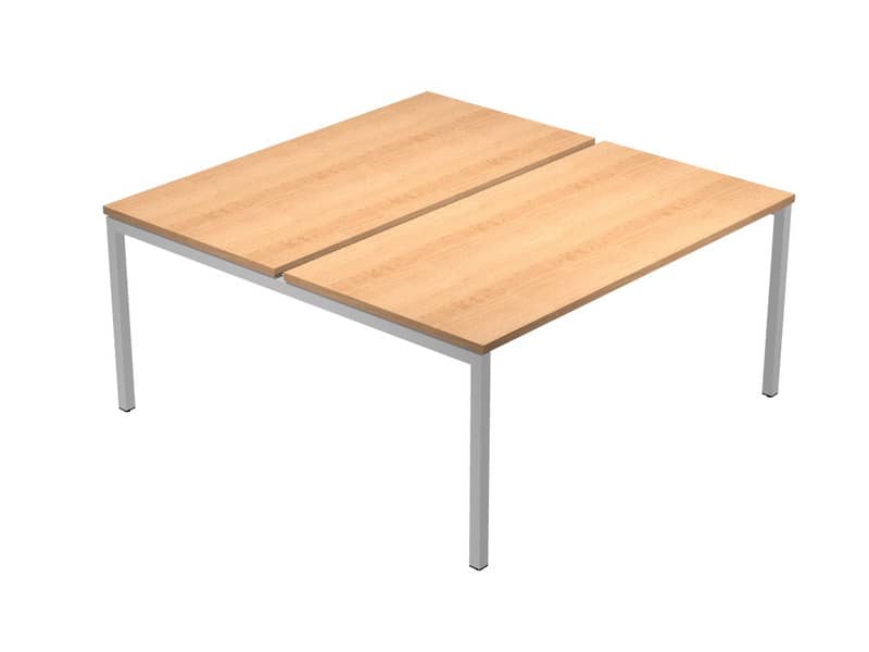 Scrivania Bench doppia senza divisorio Artexport Presto Venere Plus 160x164x72,5 cm faggio - 663B / NOPAR/6