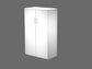 Mobile a giorno medio Artexport Bridge con ante - 80x46x136 cm - bianco BMH+AMH-3